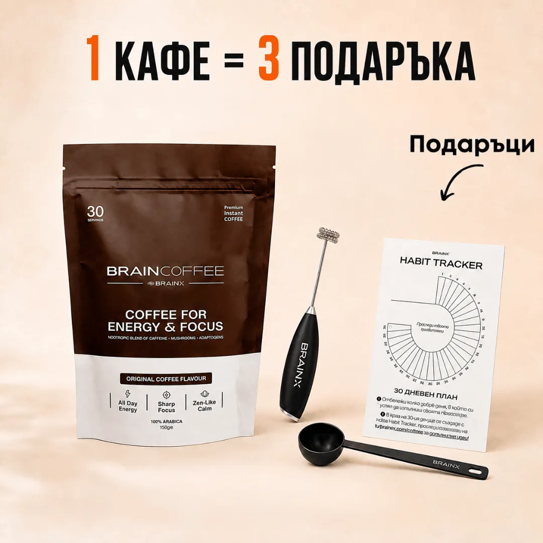 BrainCoffee с включените подаръци